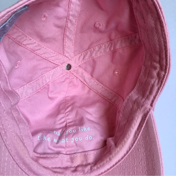 LIFE IS GOOD Chill Cap Hat Baseball Palm Tree Sunset Hammock Pink Women's - Picture 4 of 16